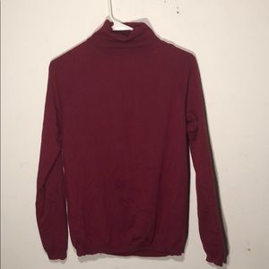 TALBOTS maroon turtleneck sweater
